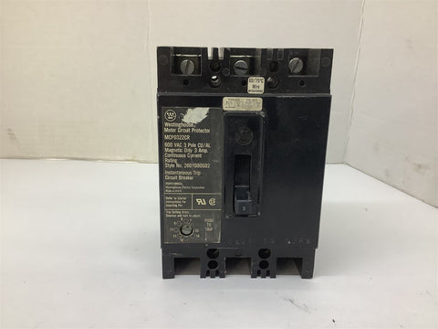 Westinghouse MCP0322CR Motor Circuit Protector