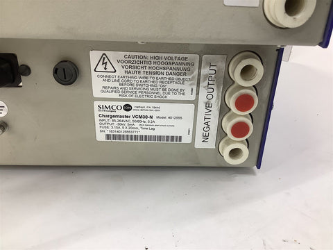 Simco Chargemaster VCM30-P W/ VCM30-N Electrostatic Generators 85-264 ...