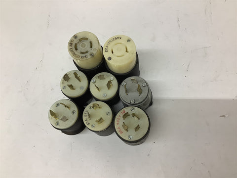 Assorted Plugs And Receptacles Lot Of 8