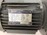 Hitachi YTFO AC Induction Motor 1.5kW 200V 1720RPM 4P 3PH 60Hz