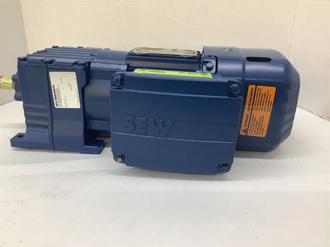 Sew Eurodrive R17 DRS71S4BE05HR AC Motor .33 Hp 230/460 V 1700/107 Rpm 4P 3 Ph