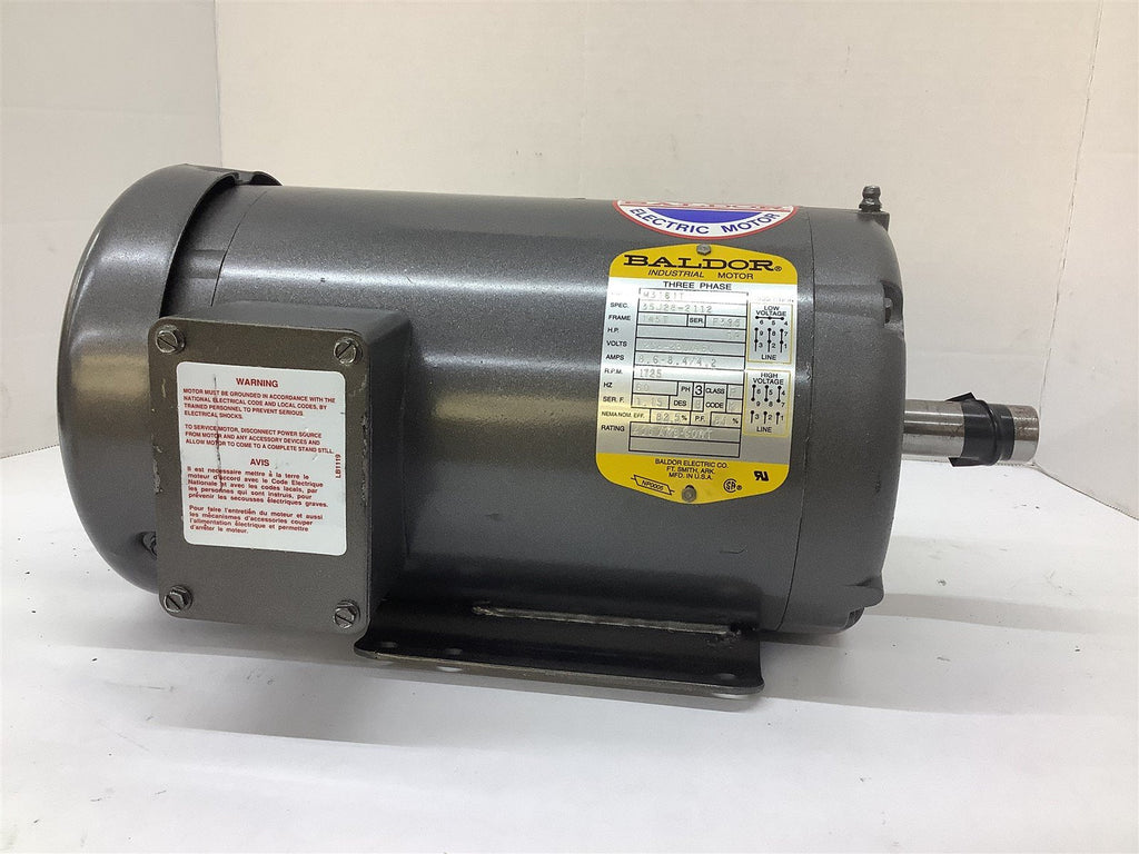 Baldor M3161T AC Motor 3 Hp 208-230/460 V 1800 Rpm 4P 145T 3 P 60 Hz