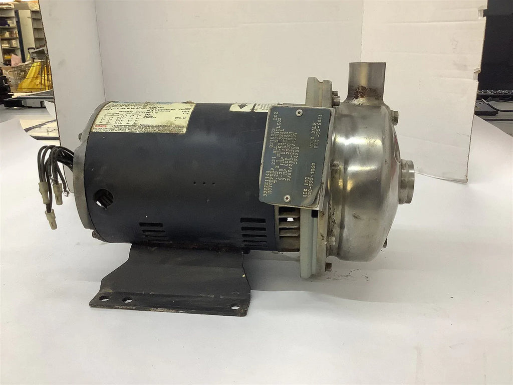 Marathon Electric 8VK56T34D5820B AC Motor 3HP W/ AEC 3377K114A Motor Pump
