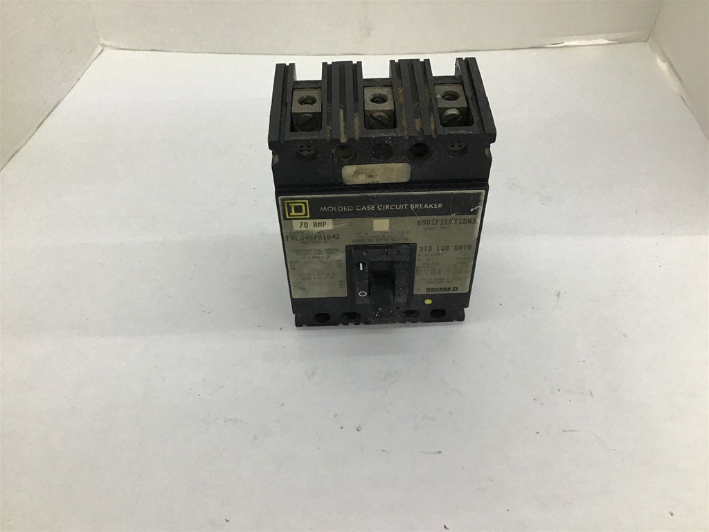 Square D FAL340701042 Ser. 2 Circuit Breaker 70 AMP 240/480 V 60 Hz 3 Pole