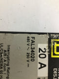Square D FAL34020 Circuit Breaker 20 A 480/250 V 3 P