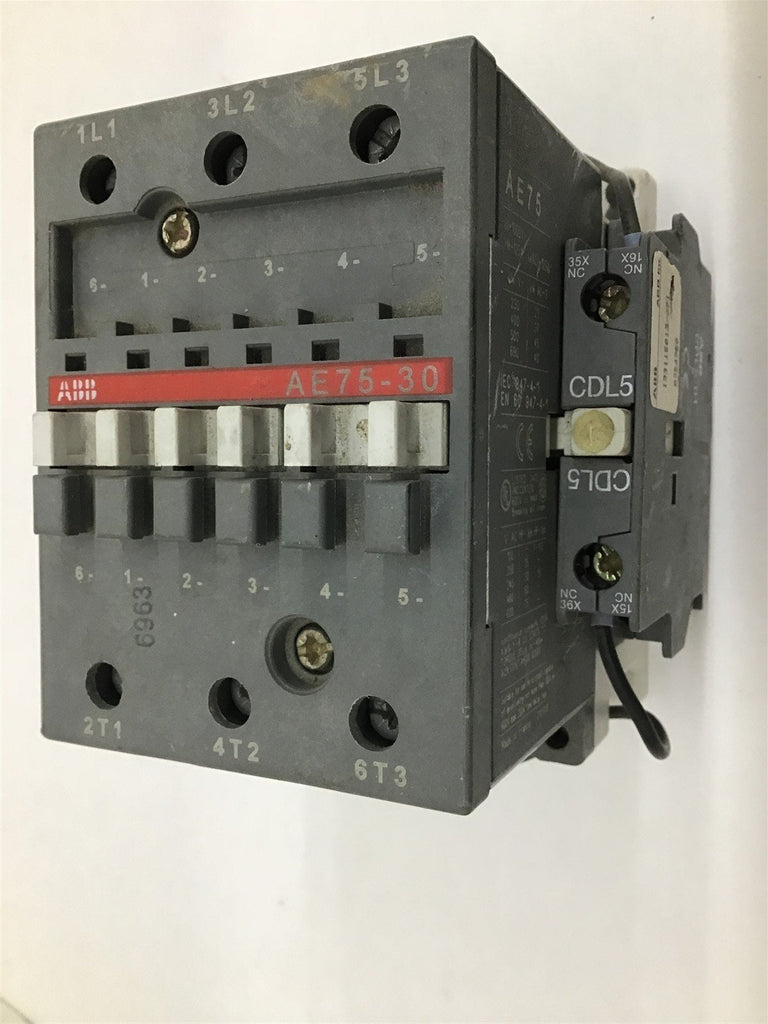 ABB AE75-30 Magnetic Contactor 125 A 3 P 24 VDC