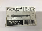 POWERS FASTENERS 07450 Power-Stud Lot Of 4 Boxes 10 Parts In Each Box
