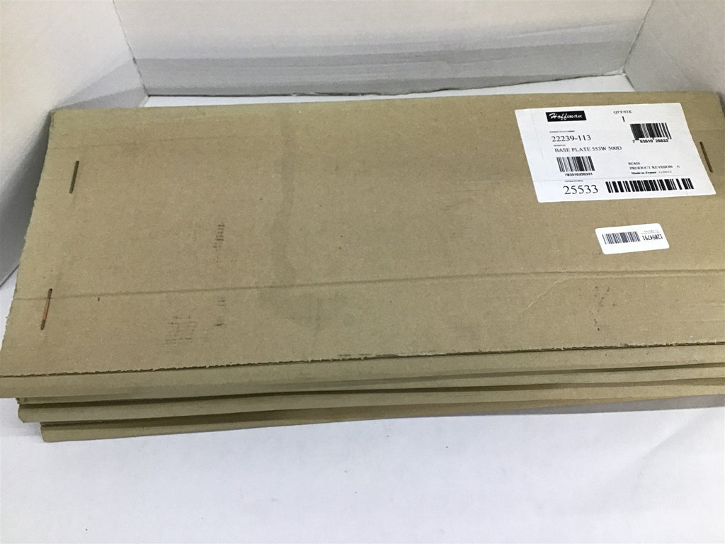 Hoffman 22239-113 Base Plate 553W 500D Lot Of 5