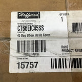 Hoffman CT66EIC45SS 45-Degree Elbow Inside Cover Lot Of 2