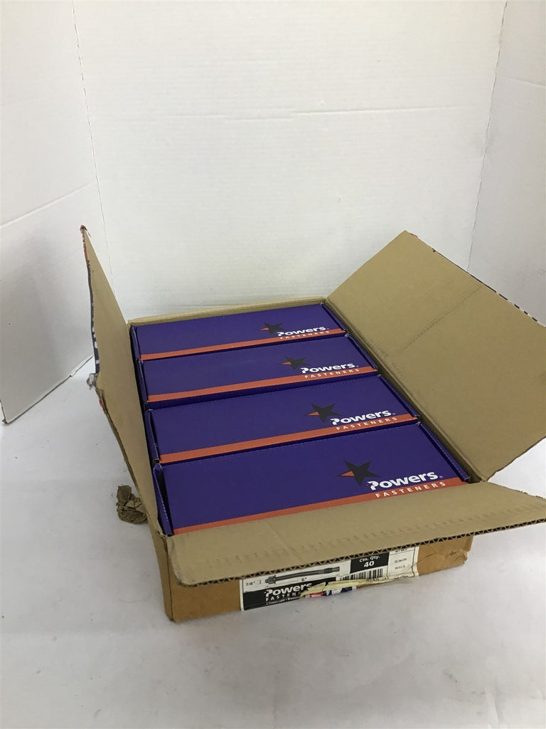 Power Fasteners 07450 Power-Stud Lot Of 2 Boxes 40 Parts Per Box 7/8" W 6" L