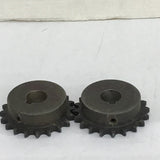 Martin 40B20 Sprocket 5/8" Bore 20 Teeth Lot Of 2