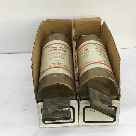 Shawmut AGK500R Amp-Trap Fuse Lot Of 2