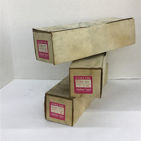 LittelFuse FLSR 500 Slo-Blo Fuse 600 V Lot Of 3
