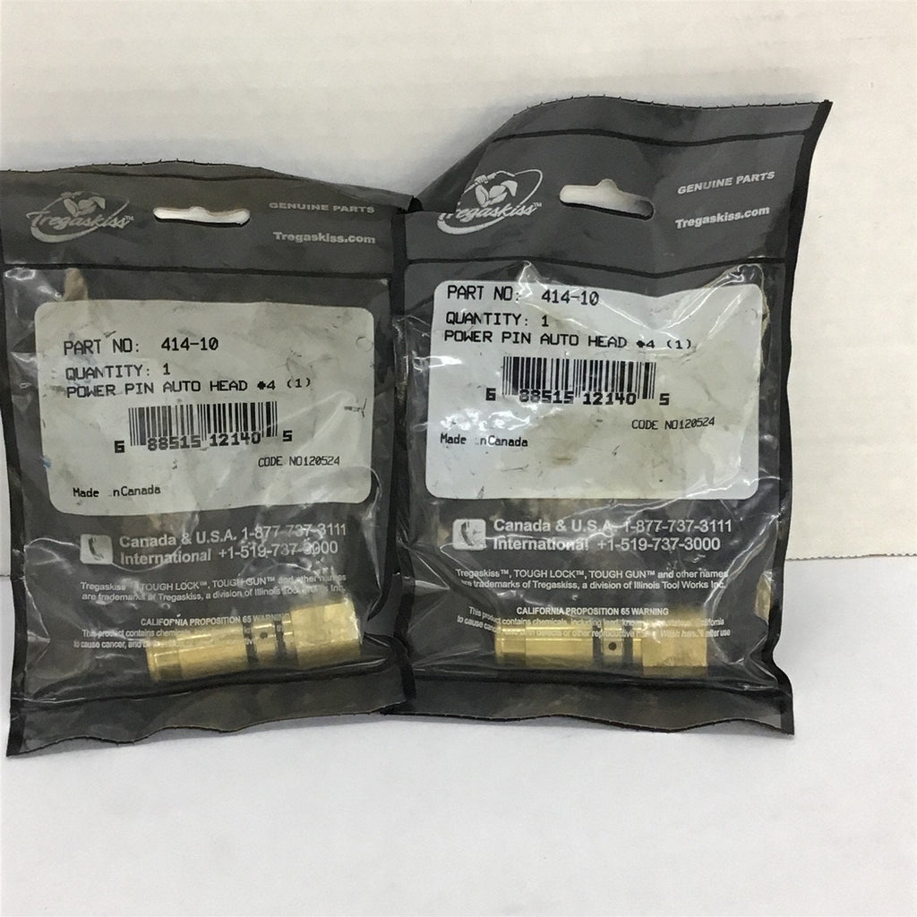 Tregaskiss 414-10 Power Pin Auto Head Lot Of 2