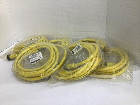 Brad Harrison 103002A01F120 Male Straight Connector 12" 16/3 AWG PVC Lot Of 6