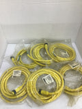 Brad Harrison 103002A01F120 Male Straight Connector 12" 16/3 AWG PVC Lot Of 6