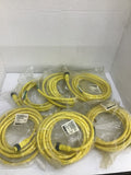 Brad Harrison 103002A01F120 Male Straight Connector 12" 16/3 AWG PVC Lot Of 6