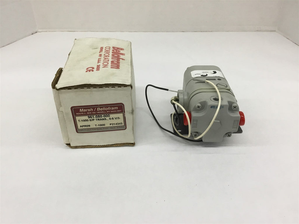 Marsh/Bellofram Transducer 961-080-000