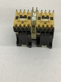 Allen-Bradley 100-A09ND3 Ser. B Contactor Lot of 2 W/ 199-MCA1 Ser. A Interlock