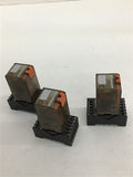 Schrack MT321024 Multimode Relay 10A 250 Volt Lot Of 3