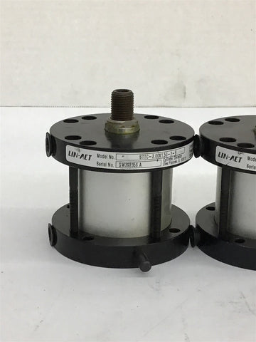 LIN-ACT STTC-2.00X1.50-2-B Pneumatic Cylinder Lot Of 4