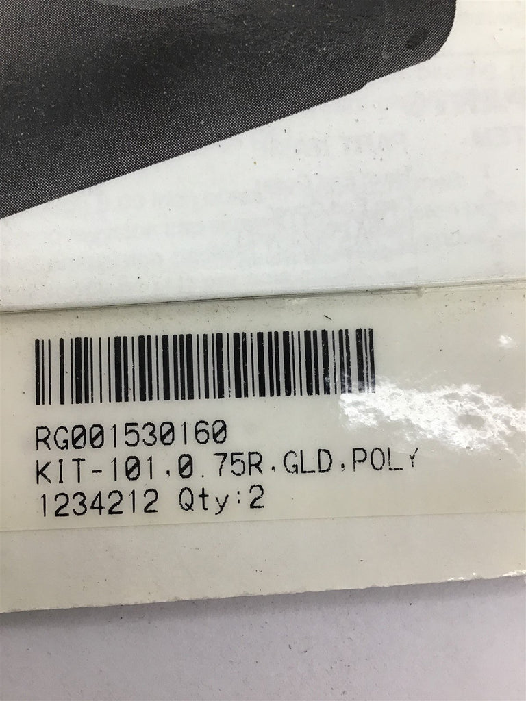 Air Hydraulic Cylinder Kit - 101.0 75R. GLD. POLY 1234214 (2 Kits In PKG)
