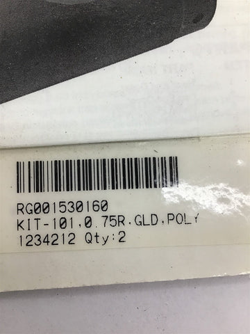 Air Hydraulic Cylinder Kit - 101.0 75R. GLD. POLY 1234214 (2 Kits In PKG)