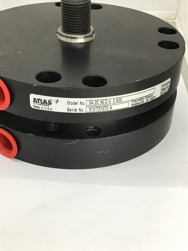 Atlas Cylinders 04.00 NCD 4 0.500 Pneumatic Cylinder Lot Of 2