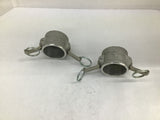 Hose Cap ID 1.3" Lot Of 2