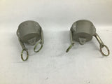 15V Hose Cap ID .9" Lot Of 2