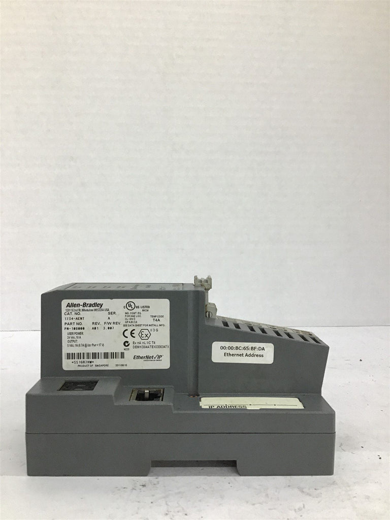 Allen-Bradley 1734-AENT SER A Ethernet Network Adaptor
