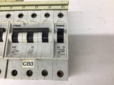 Siemens (3) 3 Pole D20 Amp Breakers And (1) D4 Amp Breakers