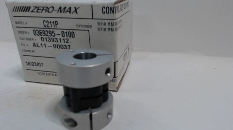 ZERO-MAX CONTROL FLEX COUPLINB - C211P - 10MM - NEW
