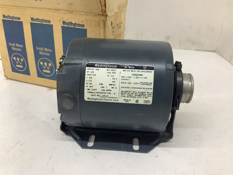 Westinghouse 6K948 AC Motor 1/4HP 115V 1725RPM 48YF 5.8AMP 60HZ