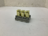 IDEC RY4S-UL Relay 110-120 VAC W/ SY4S-05C Socket Lot Of 3