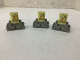 IDEC RY4S-UL Relay 110-120 VAC W/ SY4S-05C Socket Lot Of 3