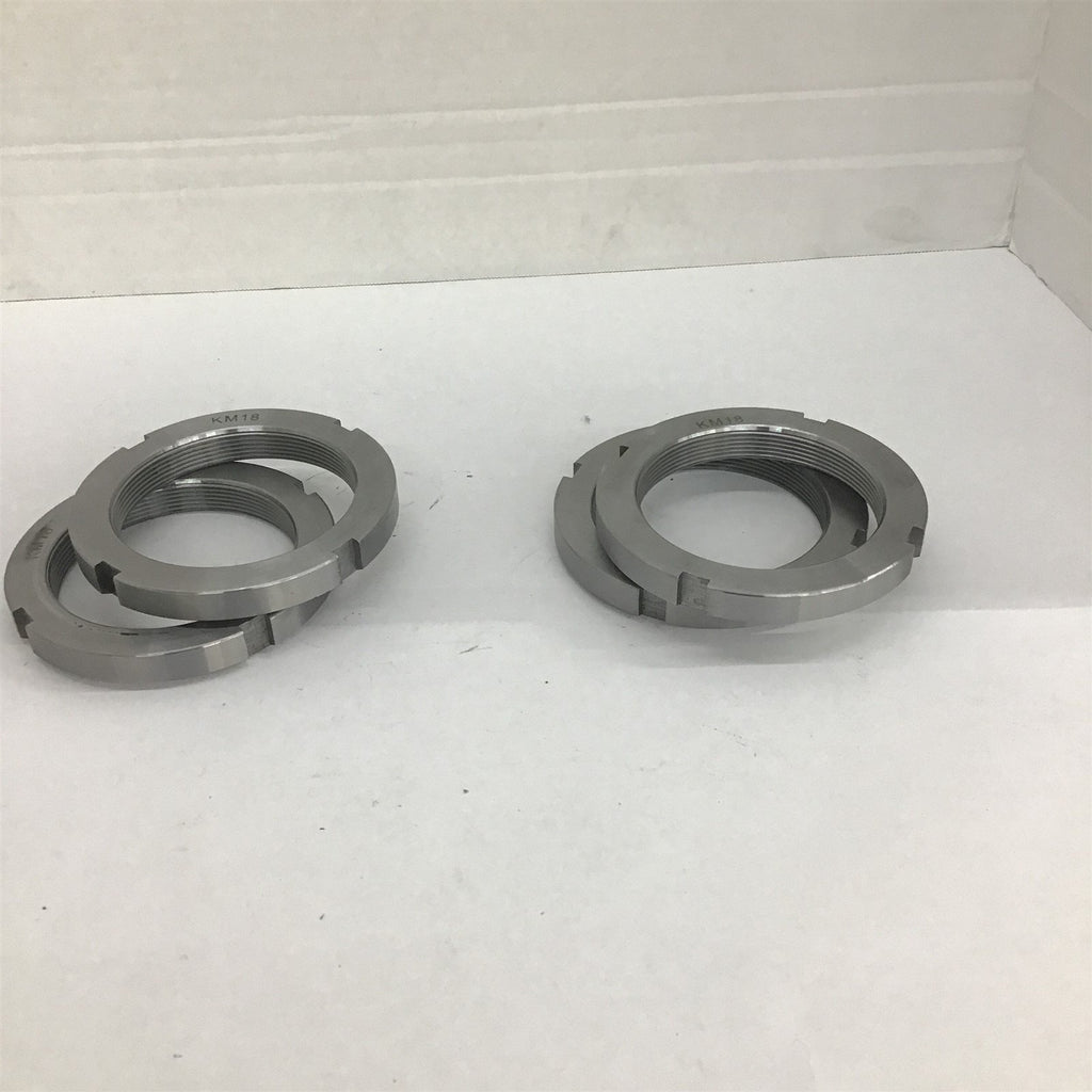Lock Nut KM18 ID 8.8 MM 6 Threads Lot Of 2