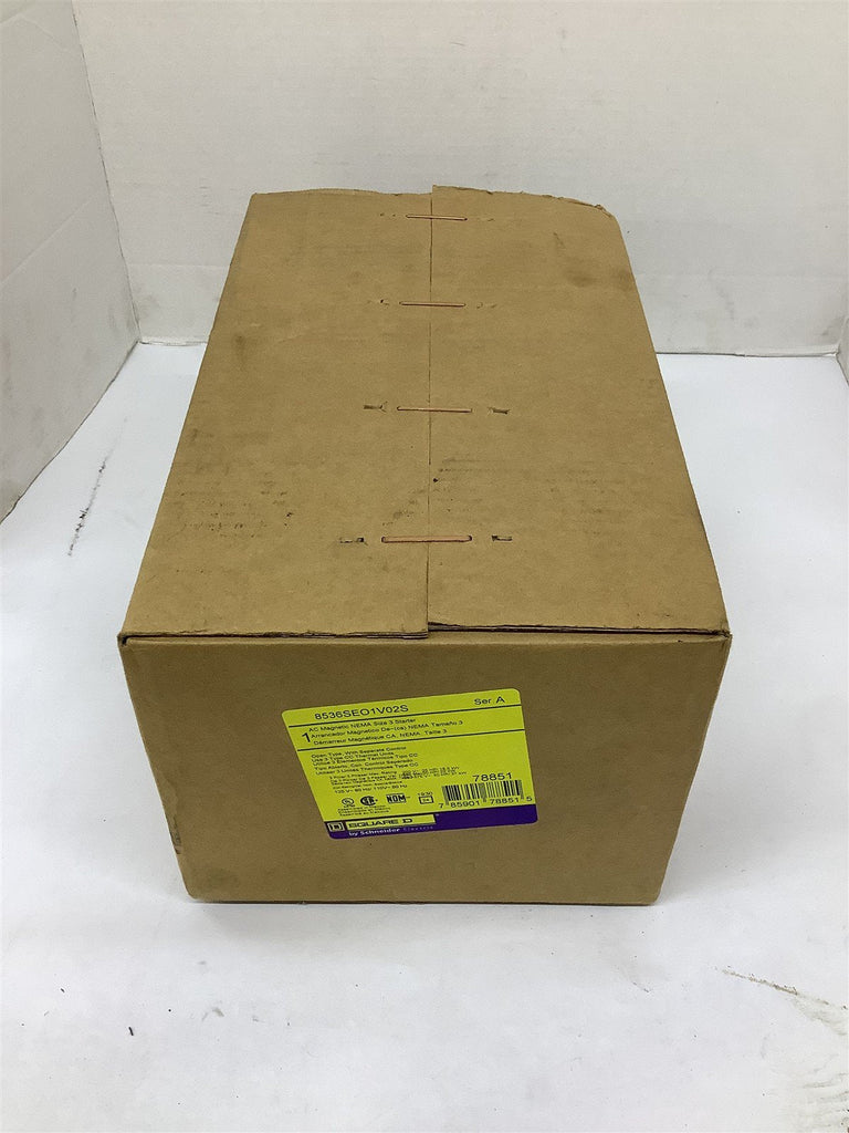 Square D 8536SEO1V02S AC Magnetic Starter Size 3 110-120V Coil