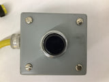 Black Single push Button Industrial Control 3" T x 3" W x 4-1/2" L x 12' Cord