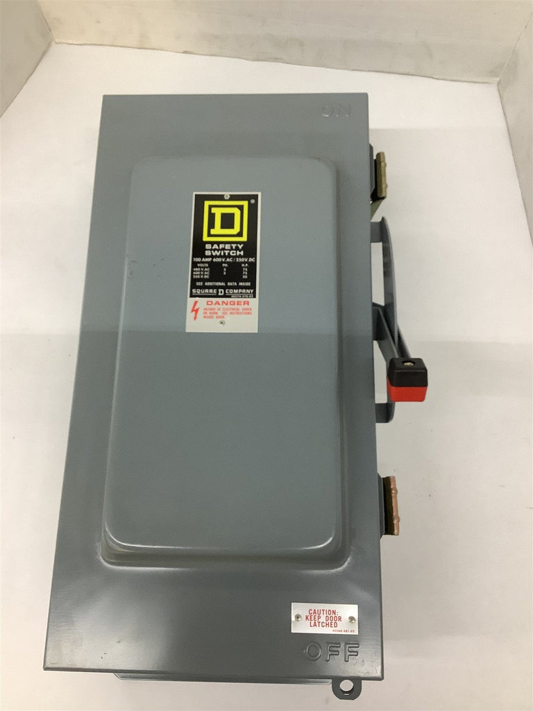 Square D HU363AWK 100 Amp Safety Switch 10-1/4" W x 20-1/2" T x 5-1/2" L