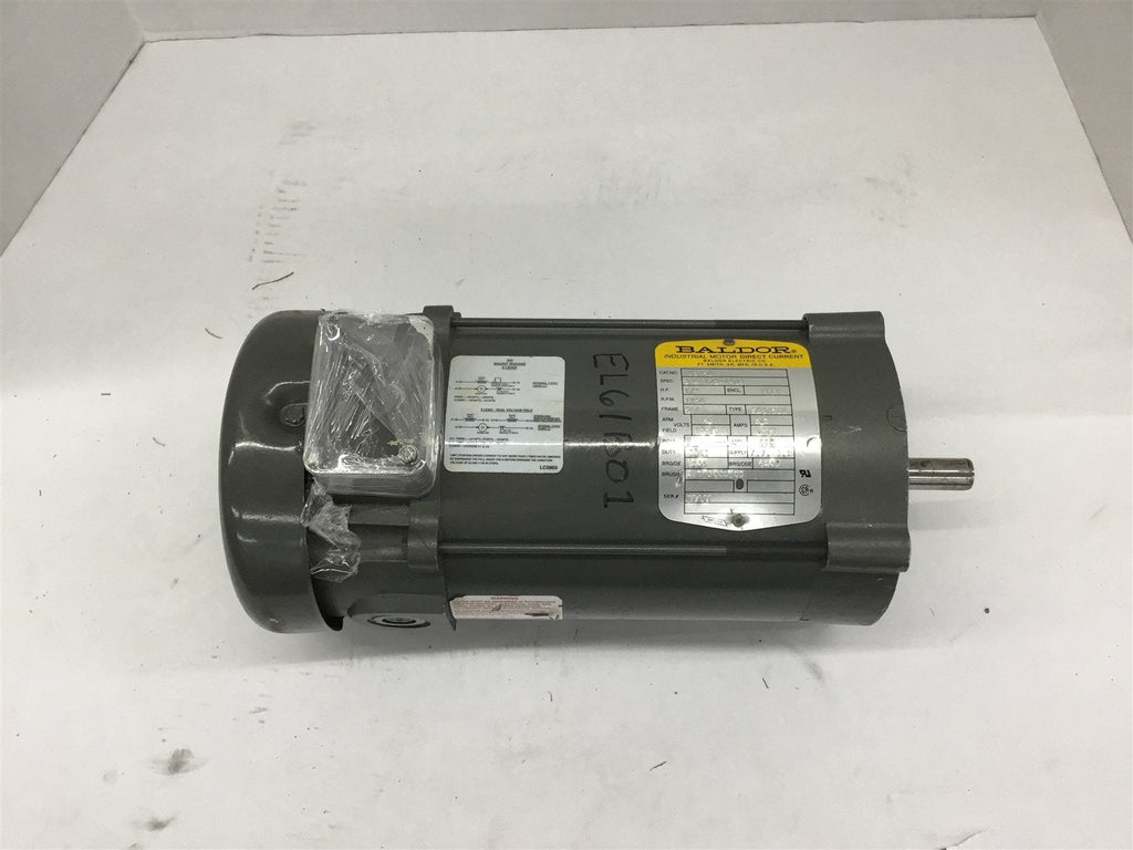 Baldor CD3450 DC MOTOR 1/2HP 56C-FR 90V 1750RPM TEFC