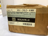 Square D HU-362-AWK Heavy Duty Safety Switch 60 Amp 600 V