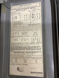 Square D HU-362-AWK Heavy Duty Safety Switch 60 Amp 600 V