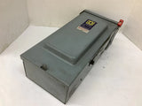 Square D HU-362-RB-EI Safety Switch 17-1/2" T X 7-3/8"W X 5"L
