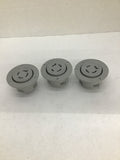 Pass & Seymour L-16-20 20 Amp 480 Volt Flanged female Receptacle Lot Of 3