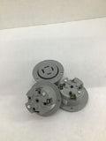 Pass & Seymour L-16-20 20 Amp 480 Volt Flanged female Receptacle Lot Of 3