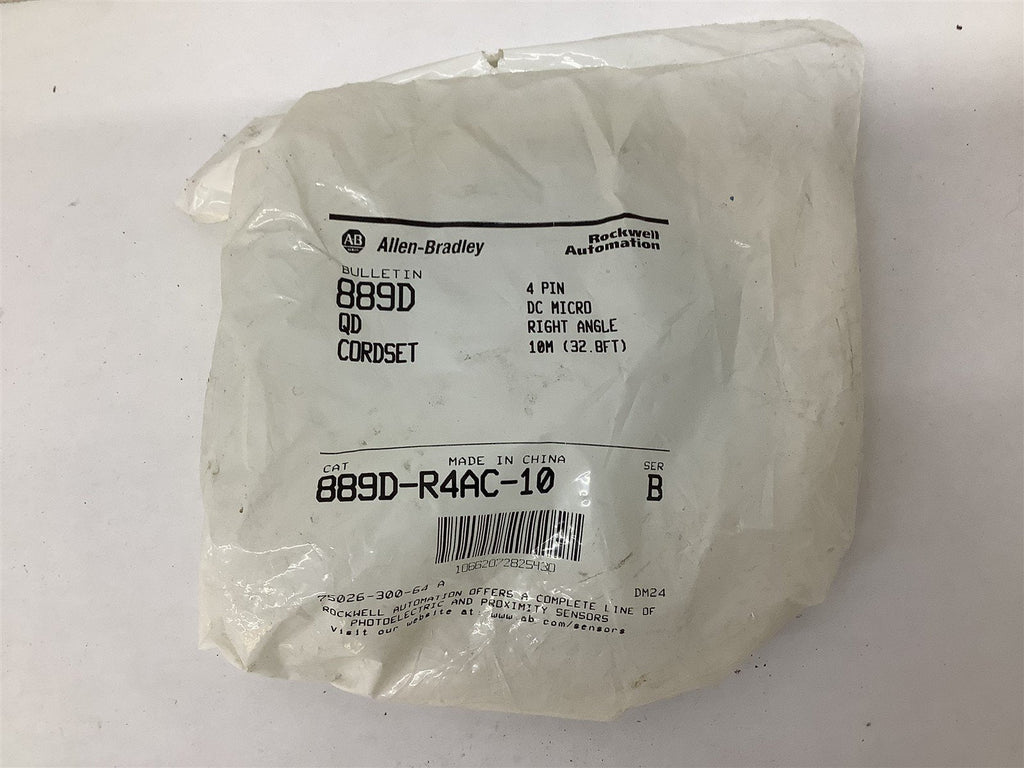 Allen-Bradley 889D-R4AC-10 Ser. B QD Cordset