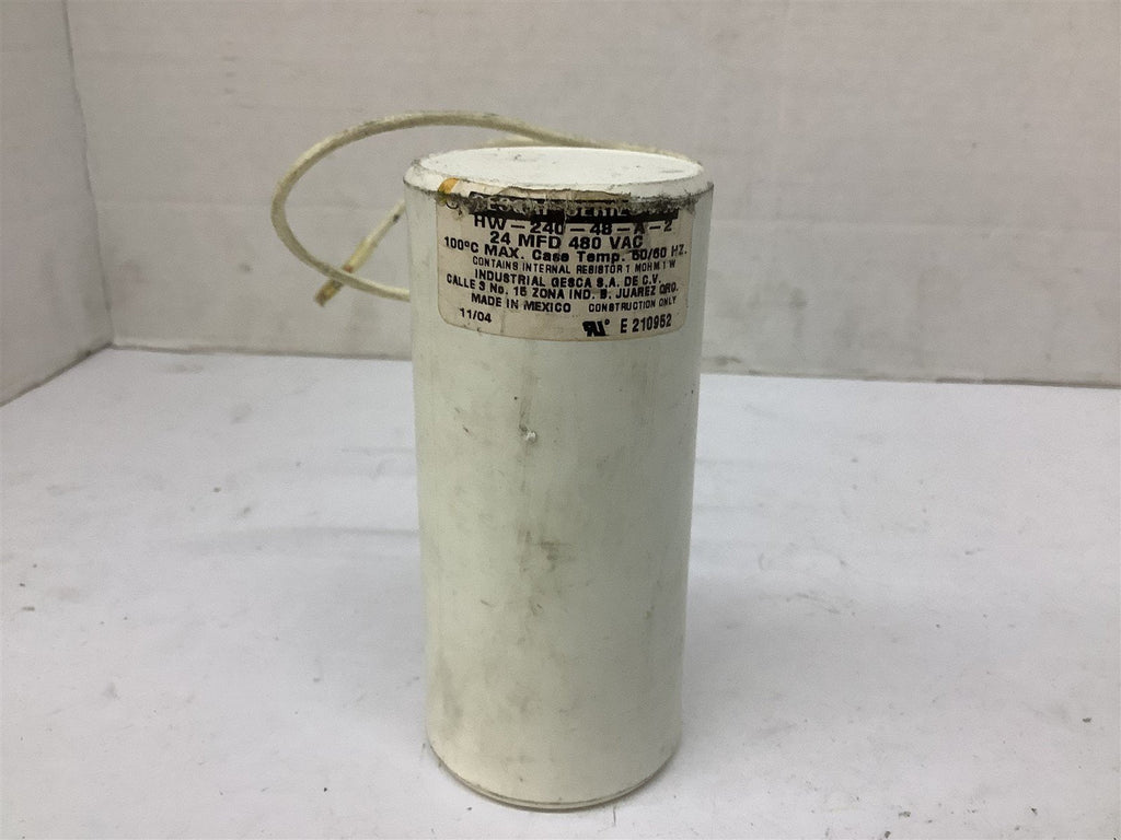 Sylvania HW-240-48-A-2 Capacitor 480 VAC 24 MFD