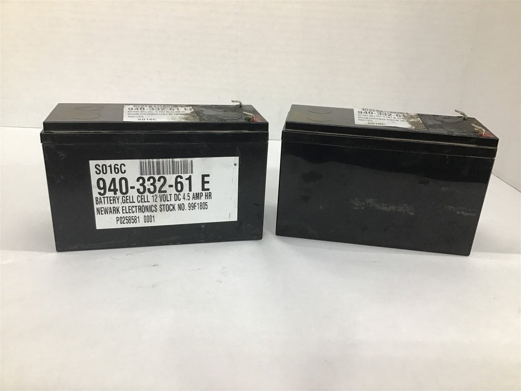 Johnson Controls JC1265 Rechargeable Battery Lot Of 2