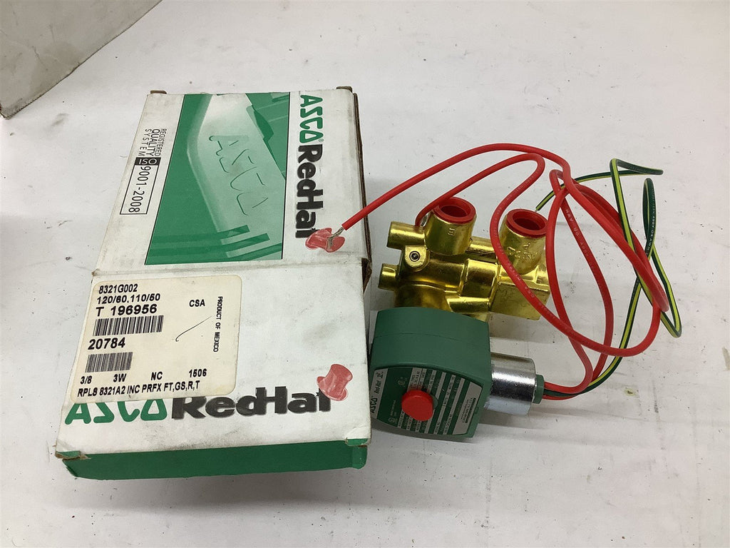 Asco 8321G002 3-Way Solenoid Valve 3/8"